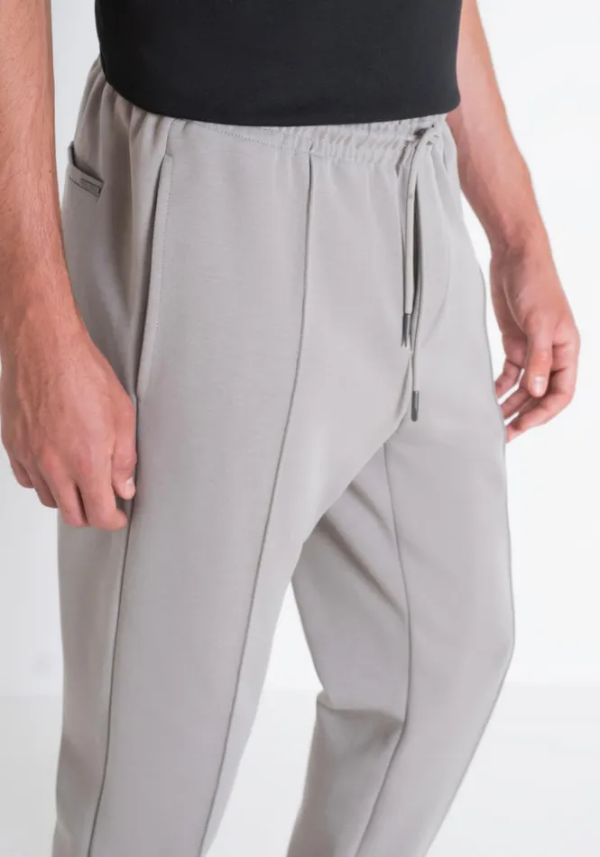 Trousers Men Antony Morato Carrot Fit Sweatpants In Cotton Blend With Elastic Clay