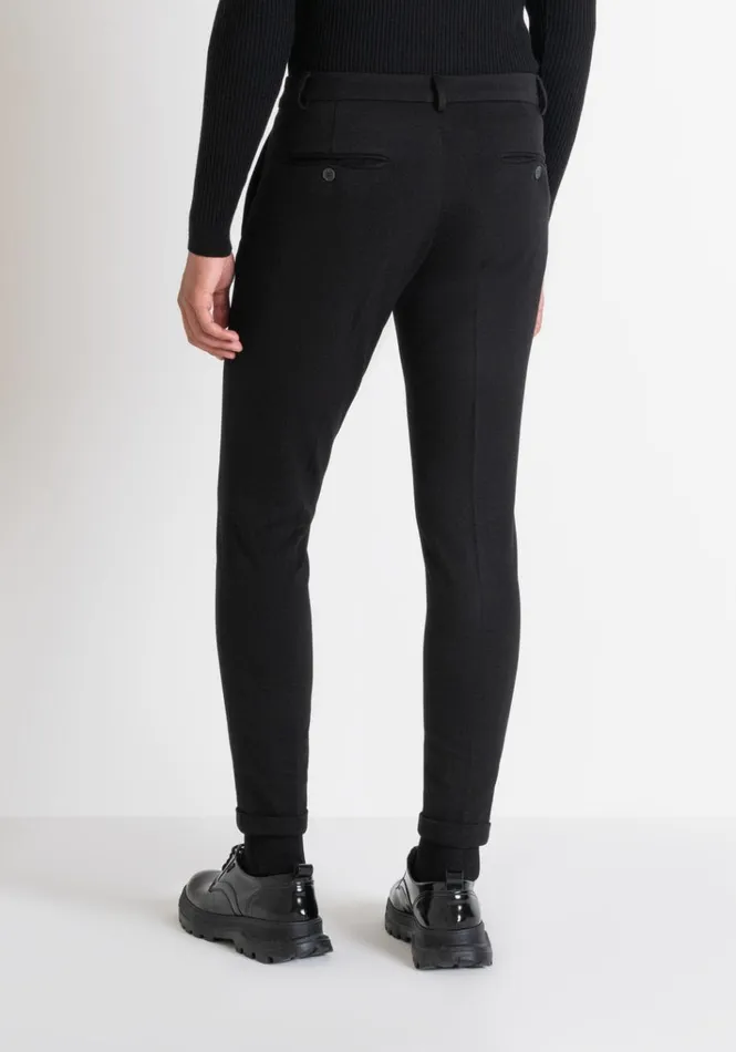 Trousers Men Antony Morato Super Skinny Fit 034Ashe034 Trousers In Viscose Blend Black