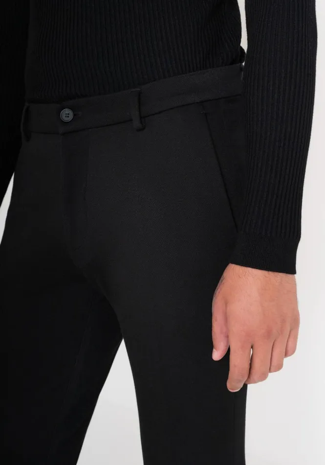 Trousers Men Antony Morato Super Skinny Fit 034Ashe034 Trousers In Viscose Blend Black