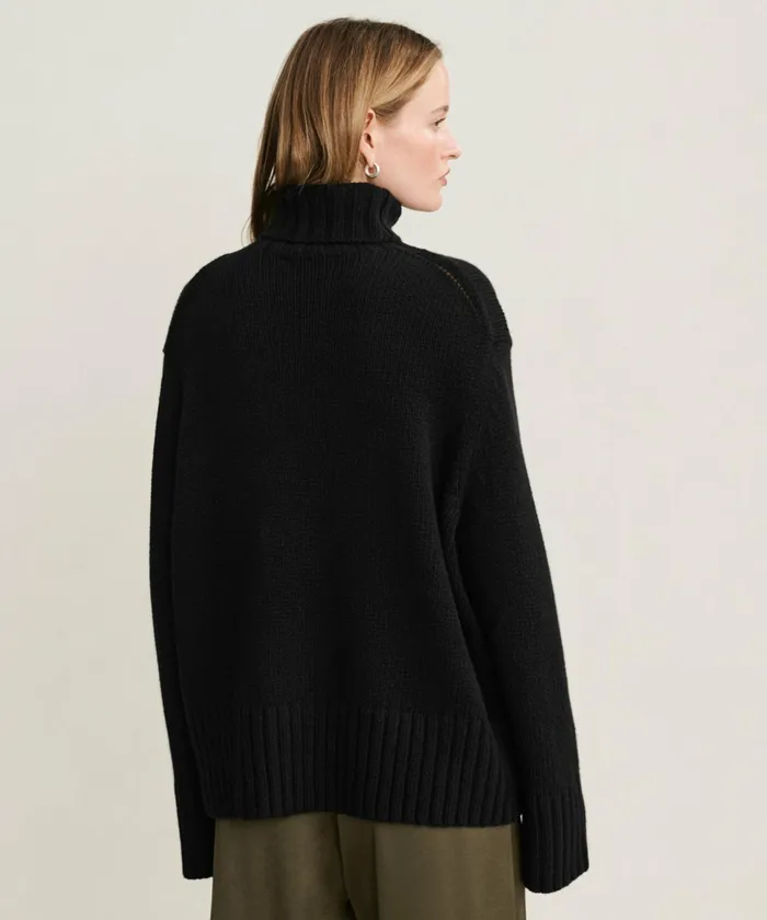 Turtlenecks Women Jenni Kayne Cashmere Jet Turtleneck Black