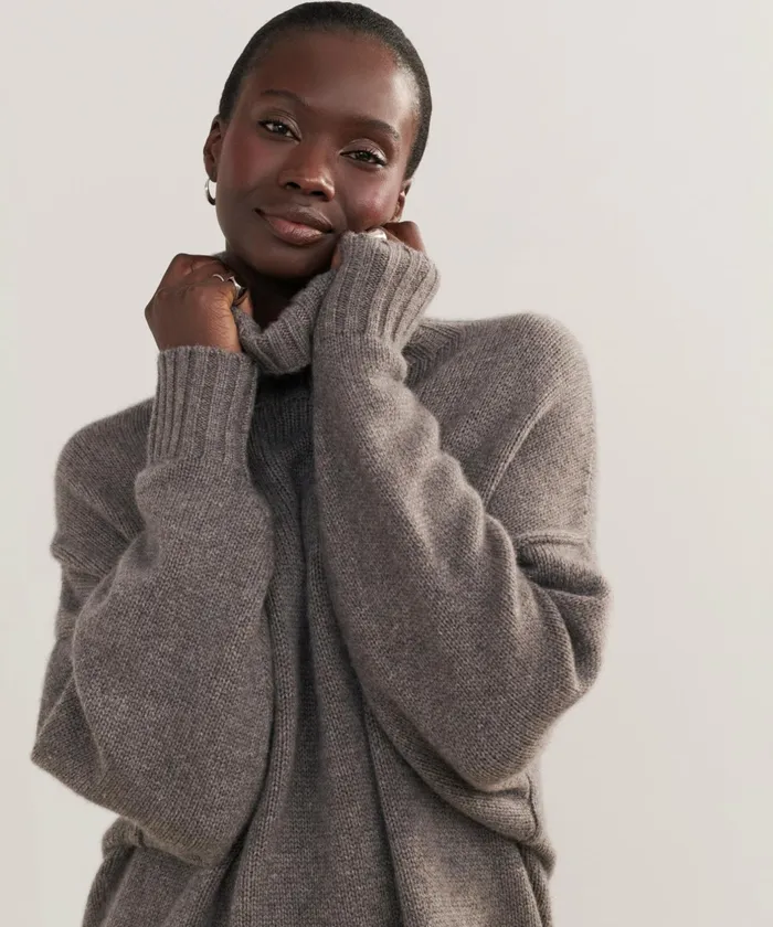 Turtlenecks Women Jenni Kayne Cashmere Porter Turtleneck Shadow Shadow