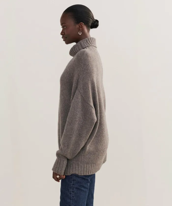 Turtlenecks Women Jenni Kayne Cashmere Porter Turtleneck Shadow Shadow