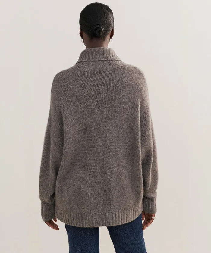 Turtlenecks Women Jenni Kayne Cashmere Porter Turtleneck Shadow Shadow