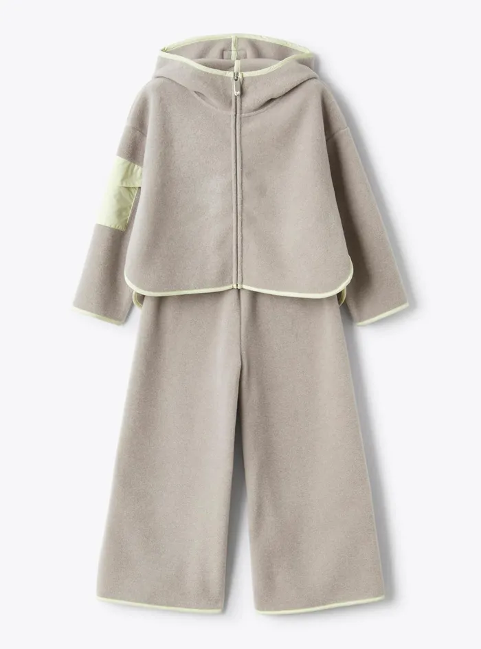 Twopiece Sets Girl 216 Il Gufo Hooded Fleece Set