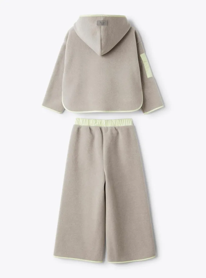 Twopiece Sets Girl 216 Il Gufo Hooded Fleece Set