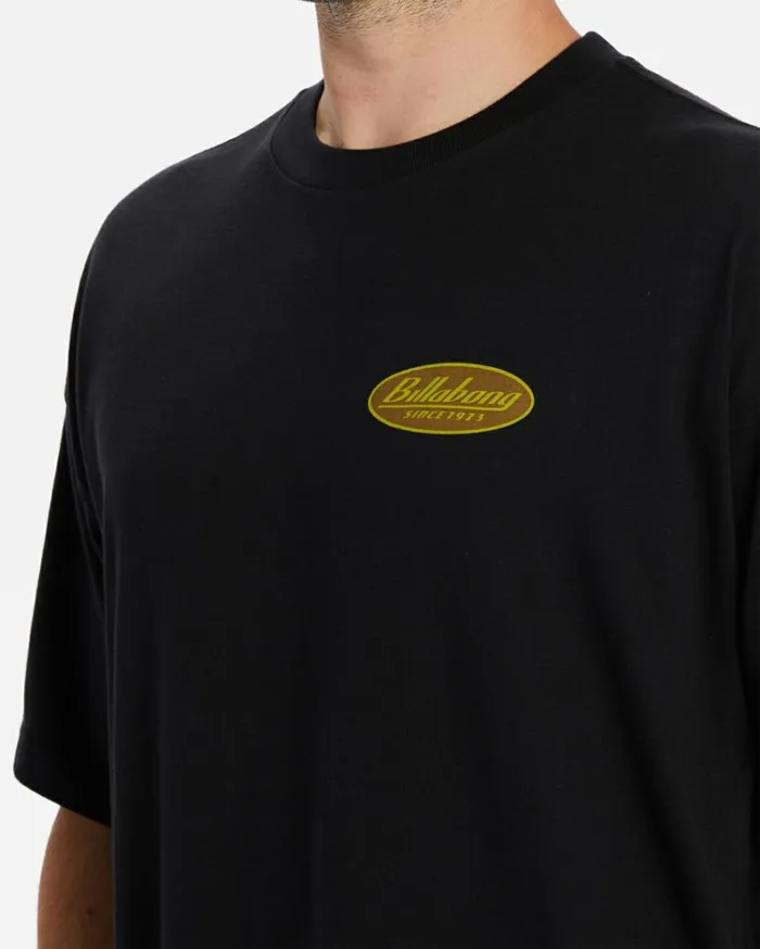 Union TShirt Black Men Billabong TShirts