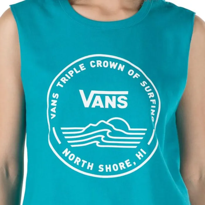 Vans 2020 VTCS Logo Muscle Tank Enamel Blue Womens TShirts and Tanks Vans 2020 VTCS Logo Muscle Tank Enamel Blue Womens TShirts and Tanks