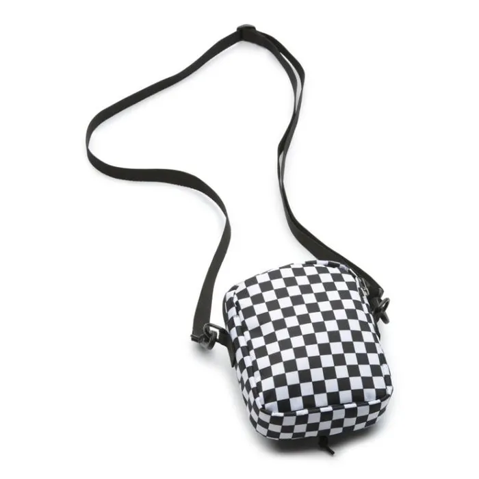 Vans Bail Shoulder Bag BlackWhite Check Mens Backpacks and Bags Vans Bail Shoulder Bag BlackWhite Check Mens Backpacks and Bags