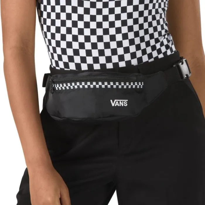 Vans Burma Fanny Pack BlackMicrocheck Womens Backpacks and Bags