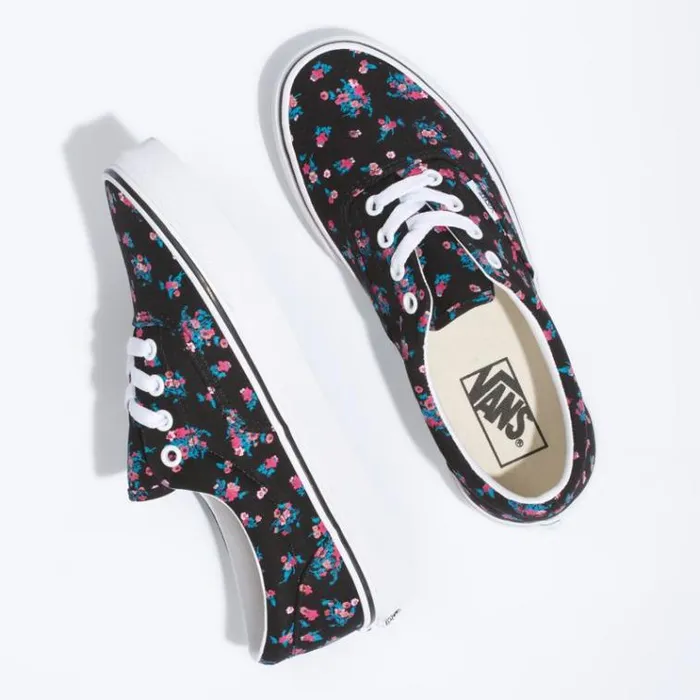Vans Ditsy Floral Era BlackTrue White MensWomens Classics Shoes Vans Ditsy Floral Era BlackTrue White MensWomens Classics Shoes