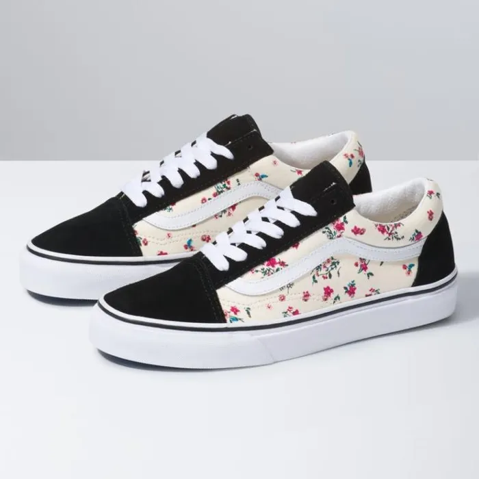 Vans Ditsy Floral Old Skool Classic WhiteTrue White MensWomens Classics Shoes