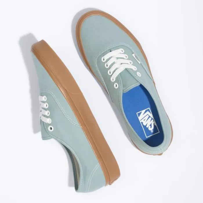 Vans Gum Authentic Blue SurfMarshmallow MensWomens Classics Shoes Vans Gum Authentic Blue SurfMarshmallow MensWomens Classics Shoes