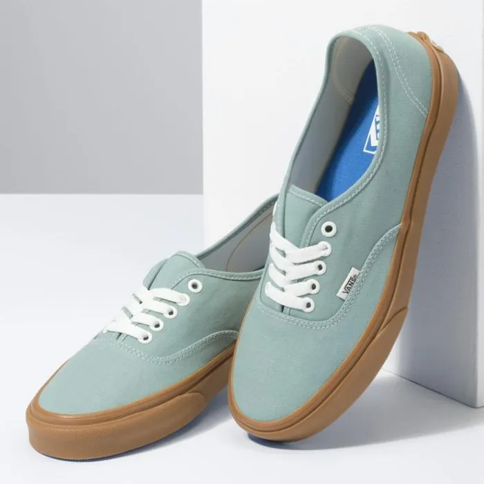 Vans Gum Authentic Blue SurfMarshmallow MensWomens Classics Shoes Vans Gum Authentic Blue SurfMarshmallow MensWomens Classics Shoes
