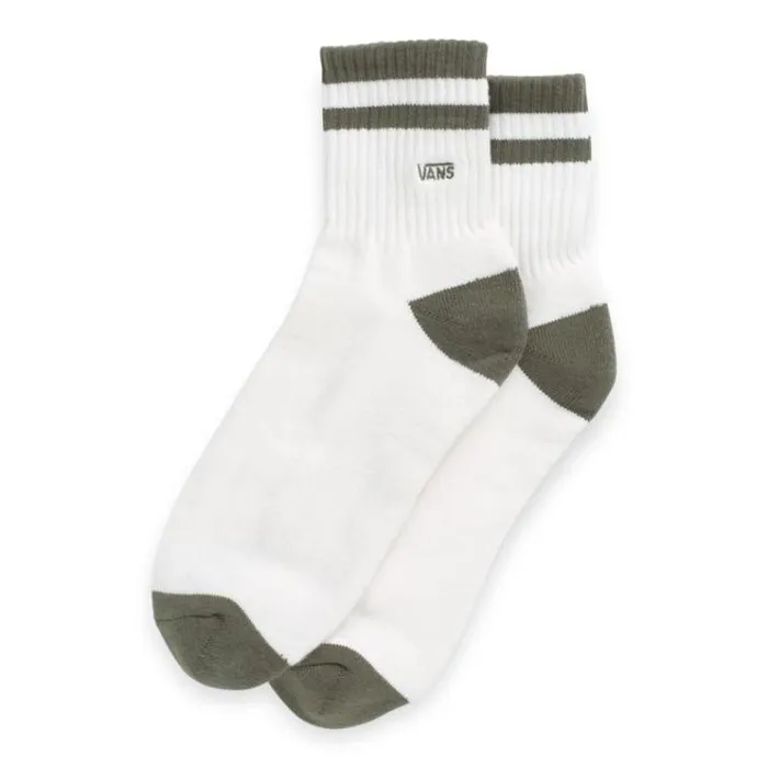 Vans Half Crew Sock Antique White HeatherGrape Leaf Mens Socks Vans Half Crew Sock Antique White HeatherGrape Leaf Mens Socks