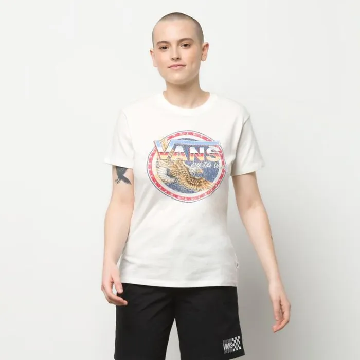 Vans Hot Breeze Tee Marshmallow Womens TShirts and Tanks Vans Hot Breeze Tee Marshmallow Womens TShirts and Tanks