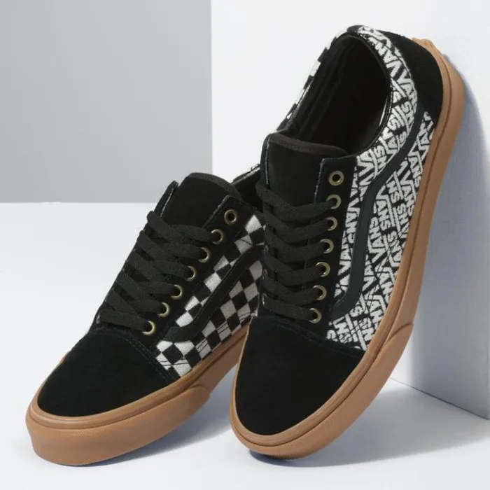 Vans Jacquard Old Skool BlackTurtledove Mens Classics Shoes Vans Jacquard Old Skool BlackTurtledove Mens Classics Shoes
