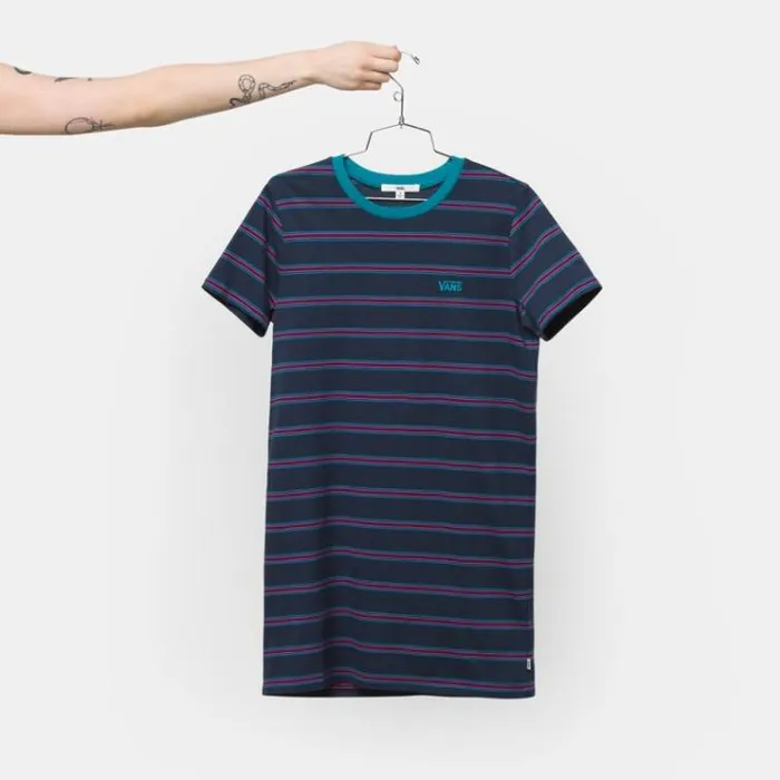 Vans Kaye Stripe Tee Dress Dress Blues Womens Dresses