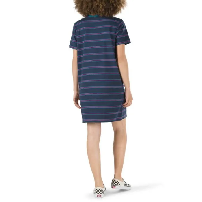 Vans Kaye Stripe Tee Dress Dress Blues Womens Dresses Vans Kaye Stripe Tee Dress Dress Blues Womens Dresses