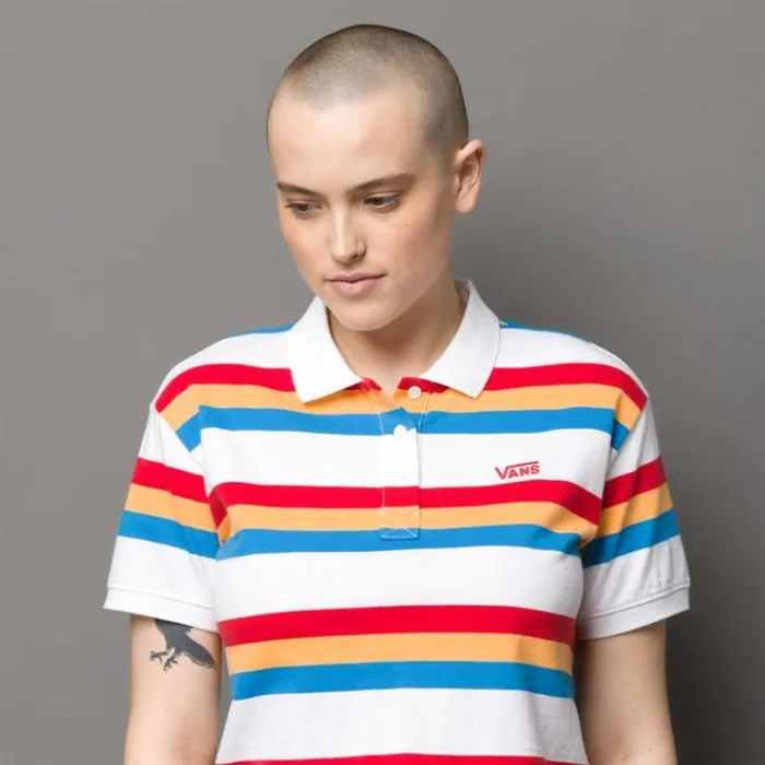 Vans Long Haul Polo Top White Womens Tops