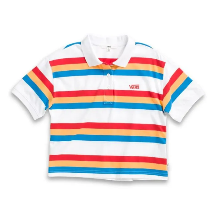Vans Long Haul Polo Top White Womens Tops Vans Long Haul Polo Top White Womens Tops