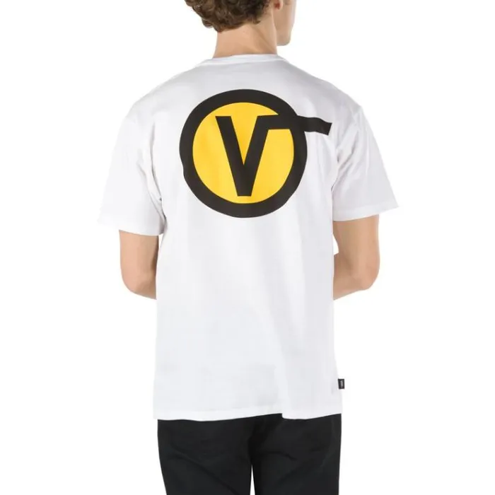 Vans Off The Wall Classic Circle V Tee White Mens TShirts and Tanks