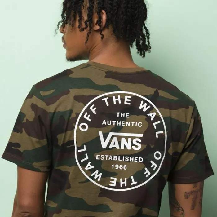 Vans Old Skool Circle Logo TShirt Camo Mens TShirts and Tanks