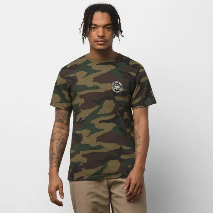 Vans Old Skool Circle Logo TShirt Camo Mens TShirts and Tanks Vans Old Skool Circle Logo TShirt Camo Mens TShirts and Tanks