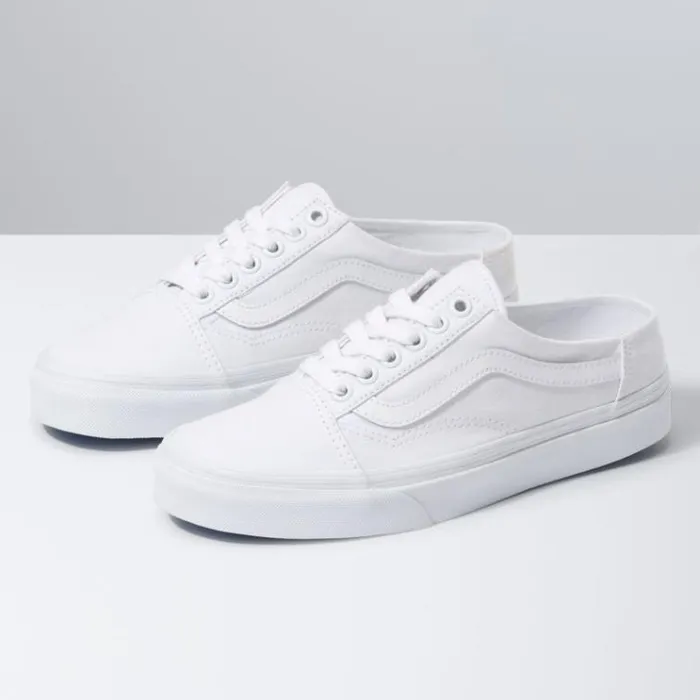 Vans Old Skool Mule WhiteTrue White Womens Classics Shoes