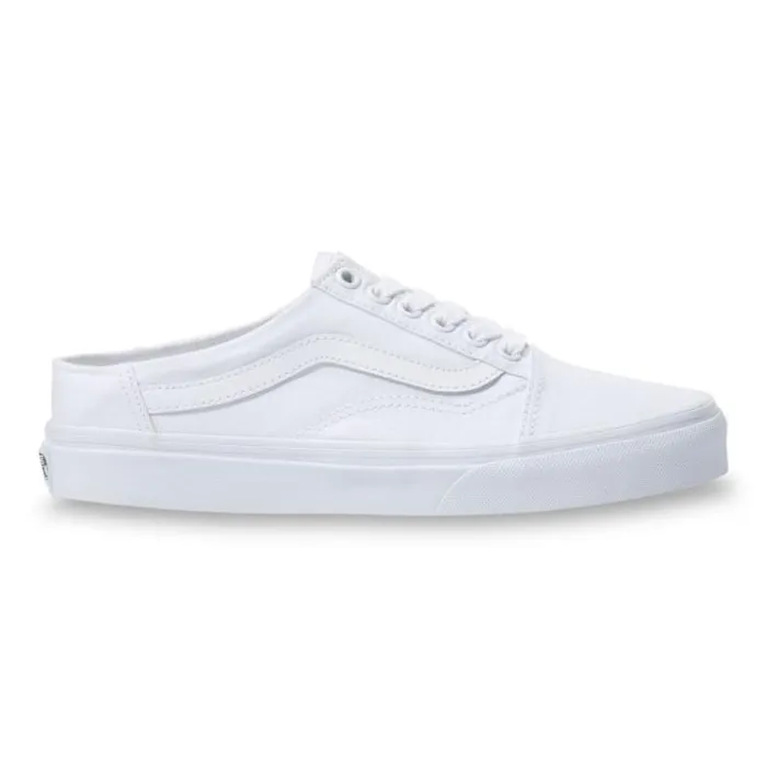 Vans Old Skool Mule WhiteTrue White Womens Classics Shoes Vans Old Skool Mule WhiteTrue White Womens Classics Shoes
