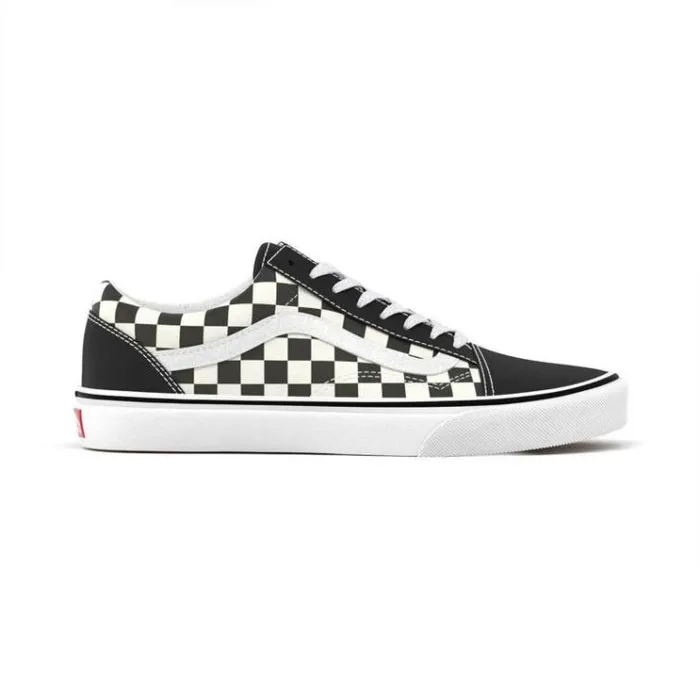 Vans Primary Check Old Skool BlackWhite Mens Classics Shoes Vans Primary Check Old Skool BlackWhite Mens Classics Shoes