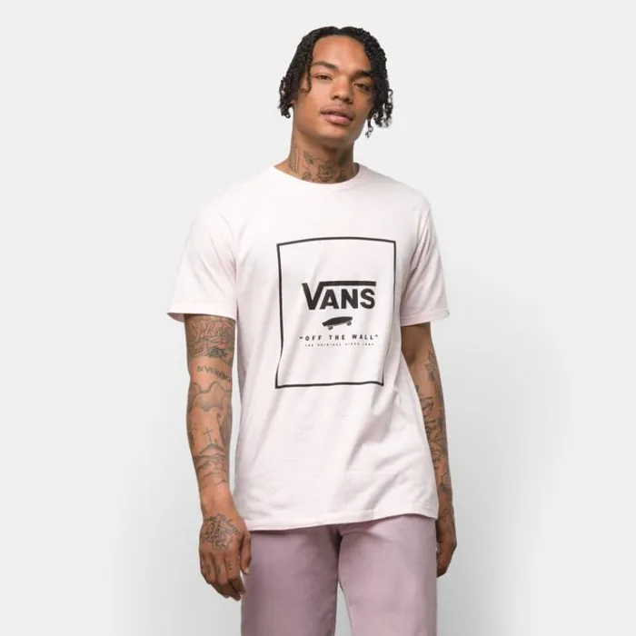 Vans Print Box TShirt Vans Cool PinkBlack Mens TShirts and Tanks Vans Print Box TShirt Vans Cool PinkBlack Mens TShirts and Tanks