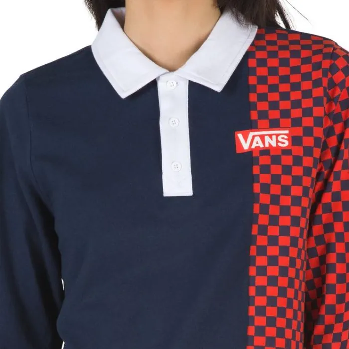 Vans Pro Stitched Polo Top Dress Blues Womens Tops Vans Pro Stitched Polo Top Dress Blues Womens Tops