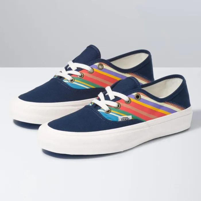 Vans Retro Stripes Authentic SF Dress Blues MensWomens Surf Vibes