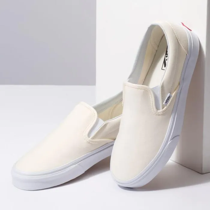 Vans SlipOn White Womens Classics Shoes Vans SlipOn White Womens Classics Shoes