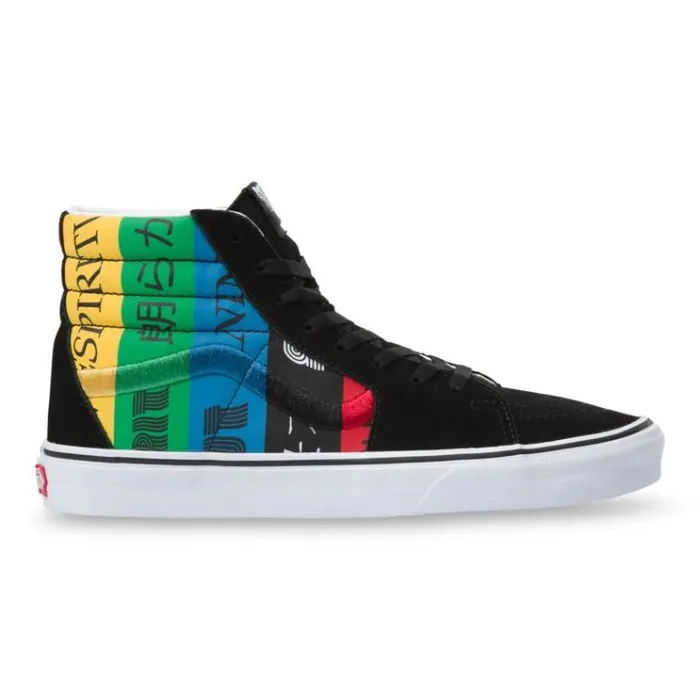 Vans Spirit Sk8Hi MultiTrue White Mens Classics Shoes Vans Spirit Sk8Hi MultiTrue White Mens Classics Shoes