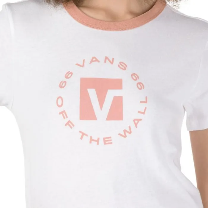 Vans Steevee Jon Baby Tee WhiteRose Dawn Womens TShirts and Tanks Vans Steevee Jon Baby Tee WhiteRose Dawn Womens TShirts and Tanks
