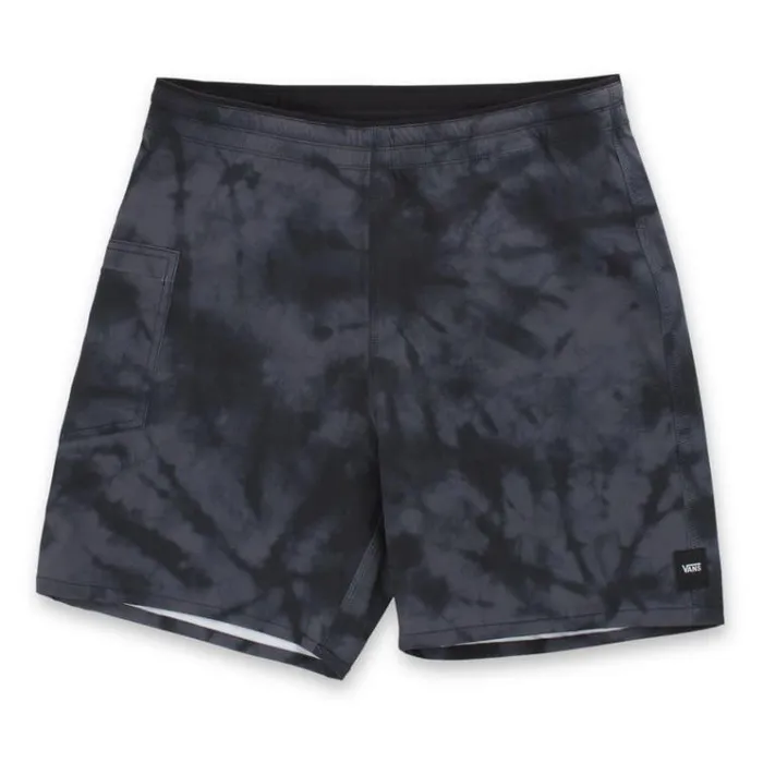 Vans Surf Trunk 18034 Standard Black Tie Dye Mens Shorts and Boardshorts