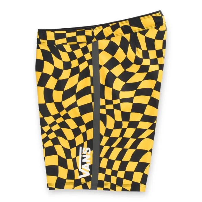 Vans Surf Trunk 19034 25 Lemon Chrome Warp Check Mens Shorts and Boardshorts Vans Surf Trunk 19034 25 Lemon Chrome Warp Check Mens Shorts and Boardshorts