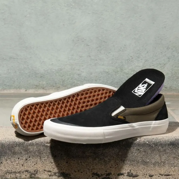 Vans Surplus SlipOn Pro BlackMilitary Mens Pro Skate