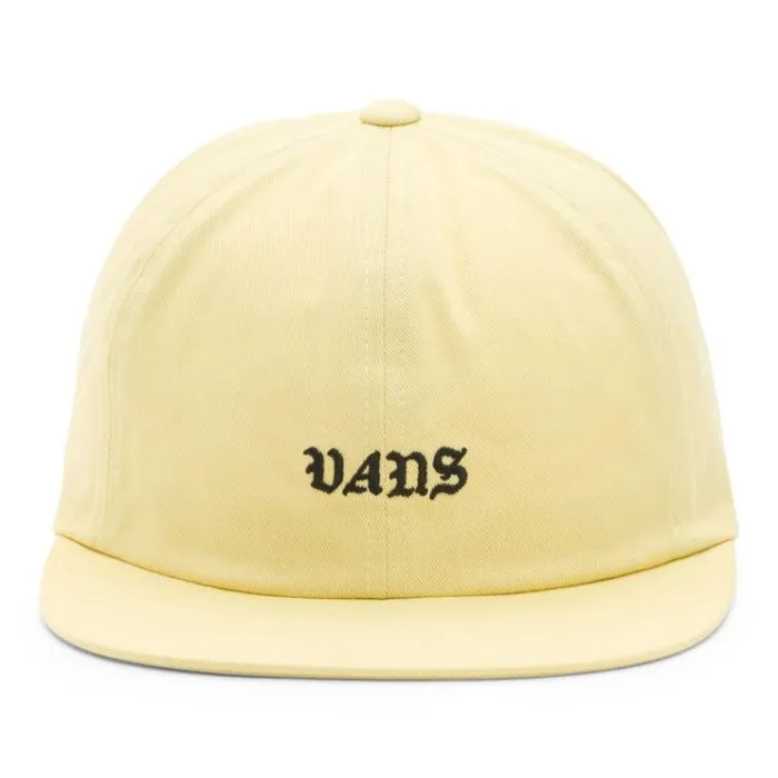 Vans Trobe Jockey Hat Yellow Cream Mens Hats and Beanies