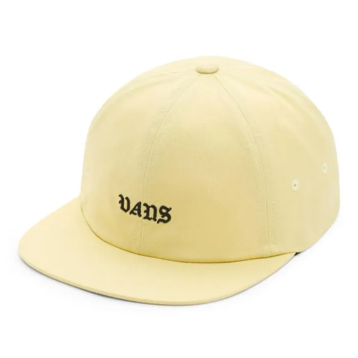 Vans Trobe Jockey Hat Yellow Cream Mens Hats and Beanies