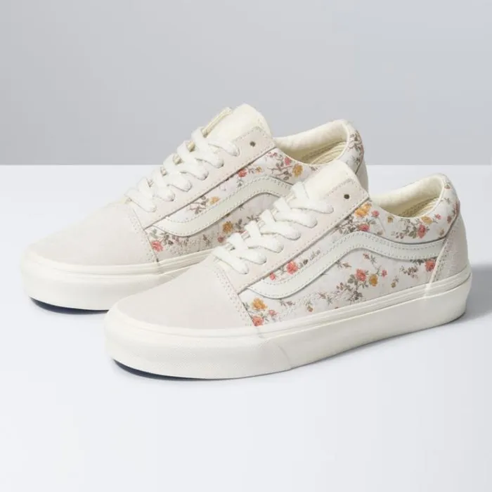 Vans Vintage Old Skool FloralMarshmallow Womens Classics Shoes