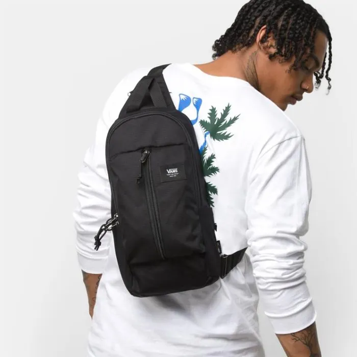 Vans Warp Sling Bag Black Ripstop Mens Backpacks and Bags