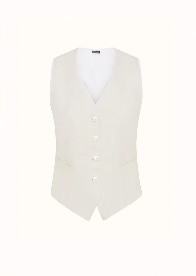 VEST LINEN Women Kiton Vest