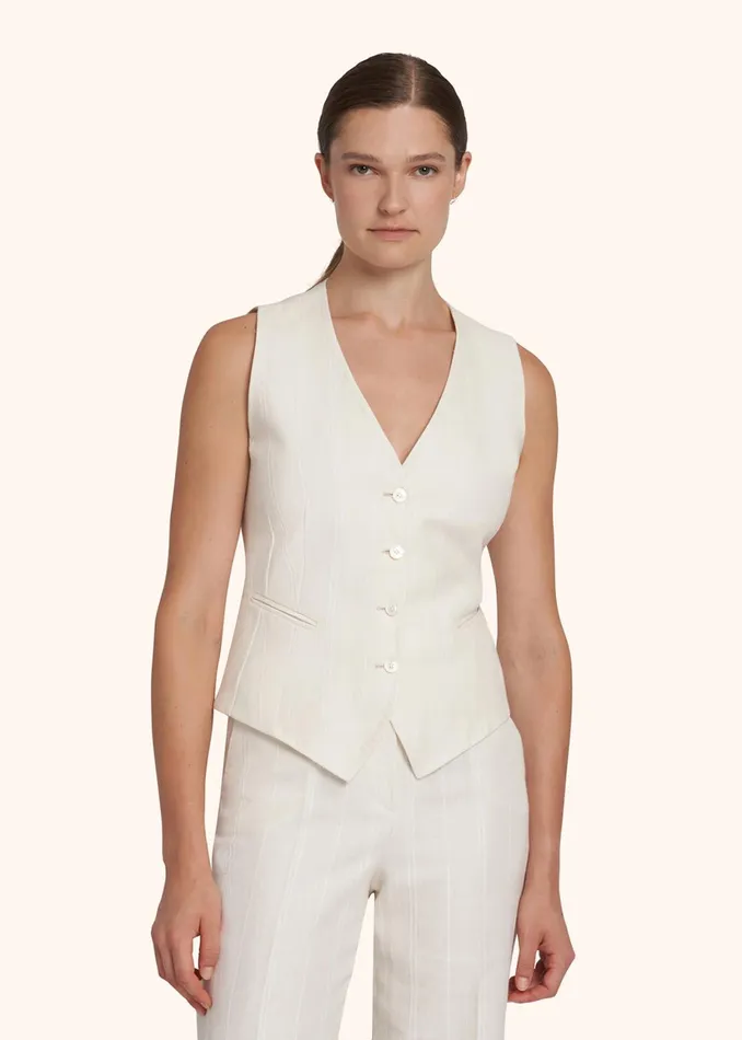VEST LINEN Women Kiton Vest VEST LINEN Women Kiton Vest
