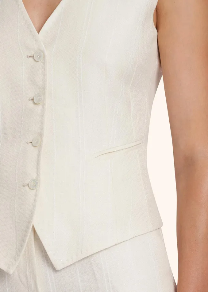 VEST LINEN Women Kiton Vest VEST LINEN Women Kiton Vest