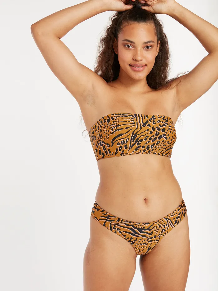 Volcom Bikinis Running Wild Tube Bikini Top 8211 Animal Print Animal Print 8211 Womens