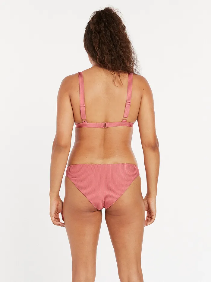 Volcom Bikinis Simply Rib Triangle Bikini Top 8211 Dusty Rose Dusty Rose 8211 Womens