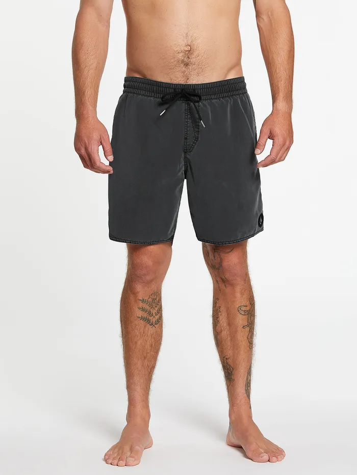 Volcom Boardshorts and Trunks Center Trunks 8211 Black Black 8211 Mens