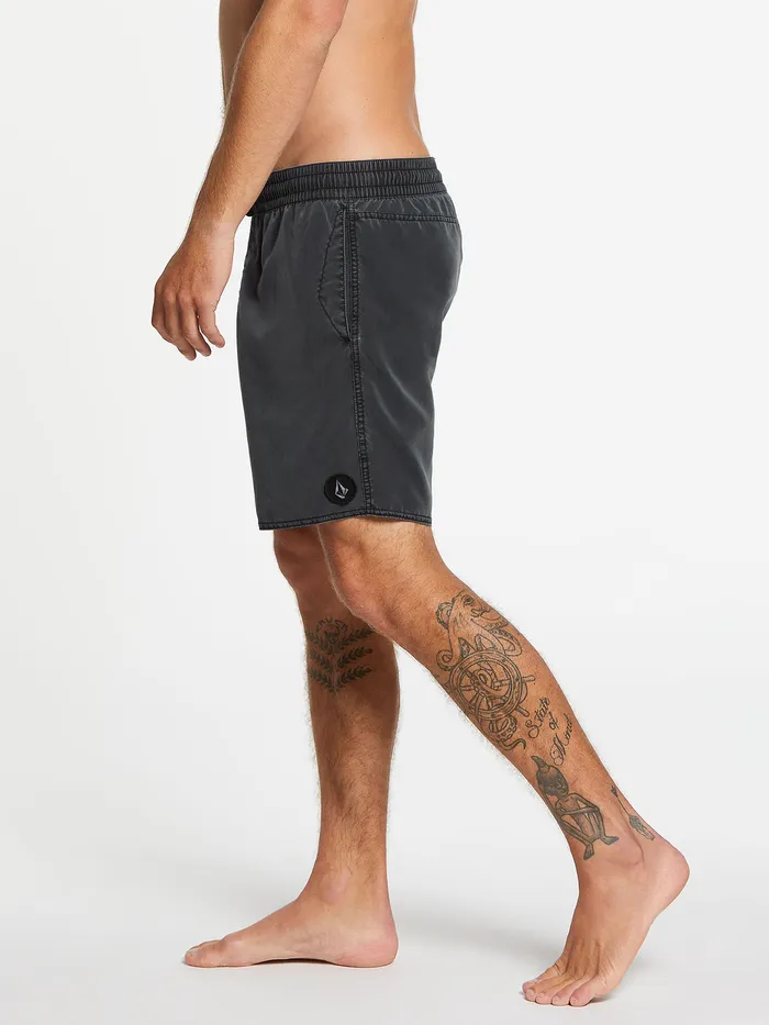 Volcom Boardshorts and Trunks Center Trunks 8211 Black Black 8211 Mens